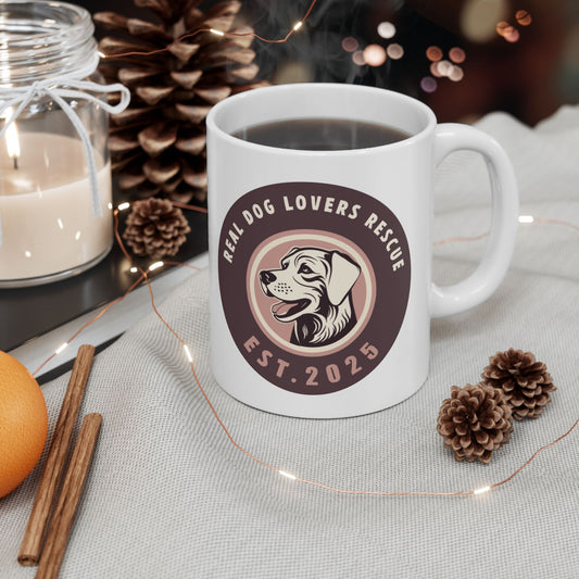 Real Dog Lovers Rescue logo mug